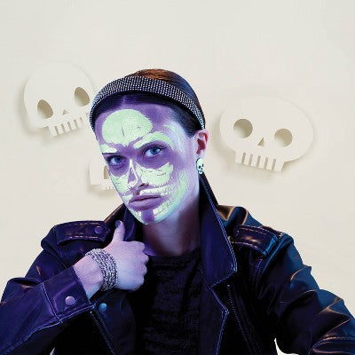 Glow Skull Bag Of Temporary Costume Tattoos - Hyde and EEK! Boutique