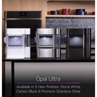 GE Appliances Opal 2.0 Ultra Nugget Ice Maker with Side Tank and Scale Inhibiting Filter White (LOCAL PICKUP ONLY)
