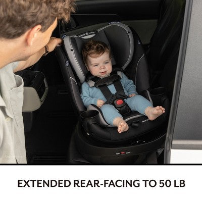 Evenflo Gold Revolve 360 Slim 2-in-1 Rotating Convertible Car Seat - Obsidian Black (LOCAL PICKUP ONLY)