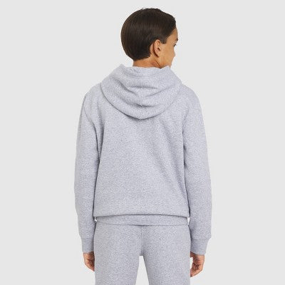 Champion Kid's Fleece Pullover Hoodie - Heathered Gray L