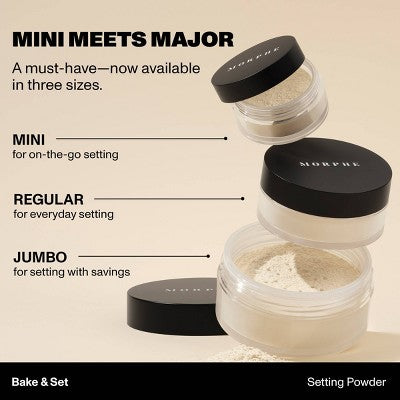 Morphe Bake & Set Soft Focus Setting Powder - Translucent - 0.09oz - Ulta Beauty