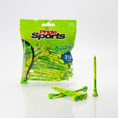 PrideSports 3-1/4" Special Edition Wood Golf Tee - 45pk Yellow/Green
