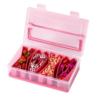 Cook With Color XOXO Sentiment Snack Box Food Storage Container