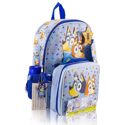 Bluey 2L 16'' 5pc Kids' Lunch Set with Backpack - Blue