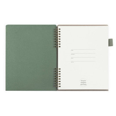 Altitude 160pg Ruled Journal with Folder Cover 7"x9" Dark Sage Arch