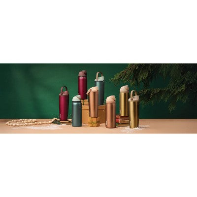 Special Edition Holiday Owala 32oz Stainless FreeSip Water Bottle - Poinsettia