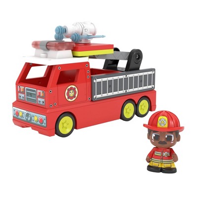 Tile Town Fire Truck Magnetic Tiles Set