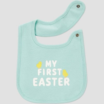 Carter's Just One You Baby Easter Endcap My First Easter Bib - Cream