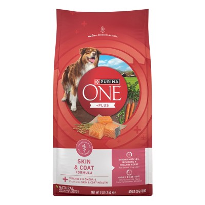 Purina ONE Plus Seafood, Fish and Salmon Flavor Skin and Coat Dry Dog Food - 8lbs