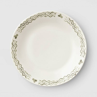 10" Stoneware Aralia Dinner Plate White - Threshold
