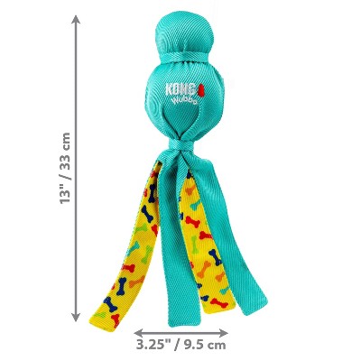 KONG Wubba Ballistic Fabric Bones Dog Ball Interactive Toy