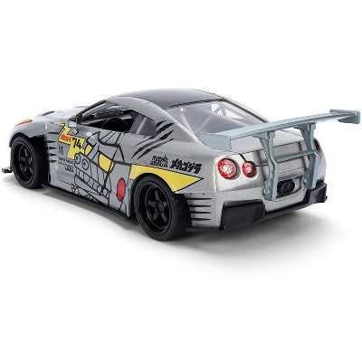 2009 Nissan GT-R (R35) Ben Sopra Brushed Metal "Godzilla" 1/24