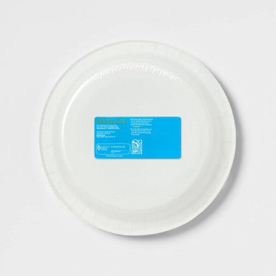 Disposable Plate 10" - Checkered - 24ct - up&up