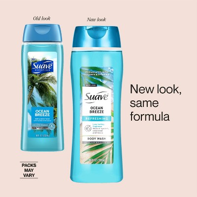 Suave Body Wash - Ocean Breeze - 18 fl oz: Basic Cleansing, Whole Body Application, Recommended for Normal Skin