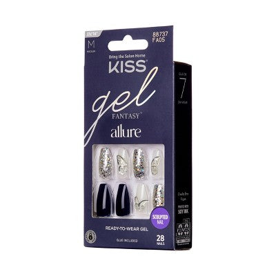 KISS Products Gel Fantasy Allure Fake Nails - Stunned By You - 31ct