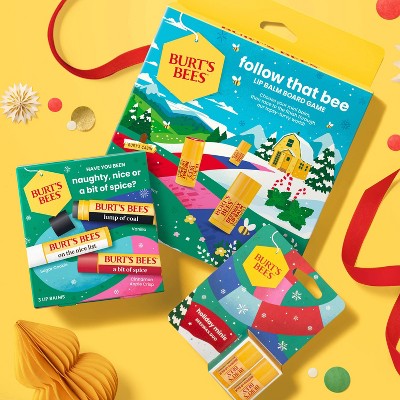 Burt's Bees Holiday Limited Edition Follow that Bee Board Game Lip Balm Gift Set