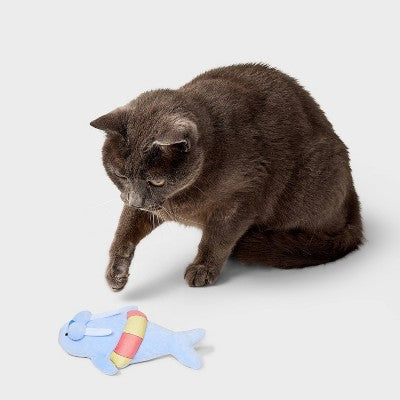 Kicker Walrus Cat Plush Toy - Boots & Barkley