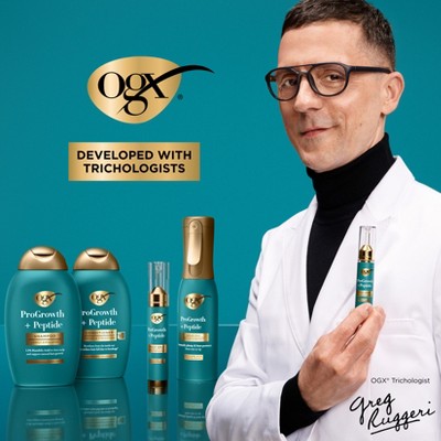 OGX ProGrowth + Peptide Thickening Hair Conditioner - 13 fl. oz: Damage Repair, For All Hair Types, Liquid Form