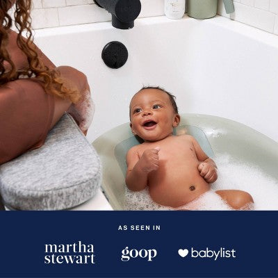 Lalo 2pc Baby Bath Knee and Elbow Saver Set - Sage