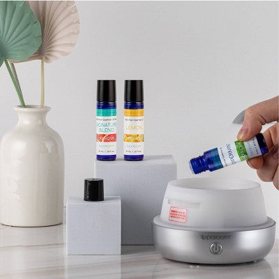 Daily Essential Oil 3pk 10ml - SpaRoom: Aromatherapy, 100% Pure, for Diffusers, Lavender Scent