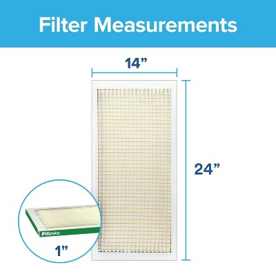 Filtrete 14" x 24" 700 MPR Dust Pollen and Pet Dander Electrostatic Air Filter: MERV 8, Furnace & AC Compatible (LOCAL PICKUP ONLY)