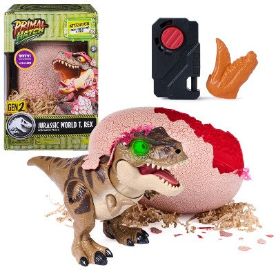 Primal Hatch Jurassic World Interactive T-Rex Toy Dinosaur & Egg Animal Figures