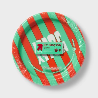 Holiday Disposable Plates - Holly Jolly - 7" - 40ct - up&up
