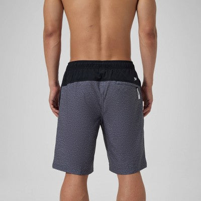 Men's 9" Speedo Marina Swim Shorts - Heathered Gray Medium