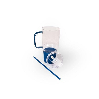 40 fl oz Large Glass Tumbler Blue - Bullseye's Playground