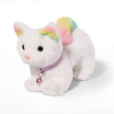 Our Generation Posable Turkish Angora Cat Plush 6" Pet Rainbow Kitten