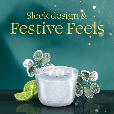 Glade 3 Wick Scented Candle in Glass Jar - Bergamot & Eucalyptus - 6.8oz