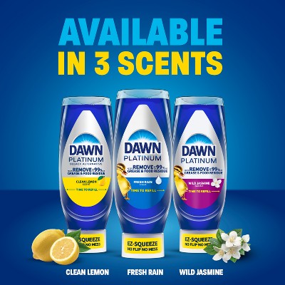 Dawn Platinum Ez Squeeze Liquid Dish Soap Fresh Rain - 24 fl oz