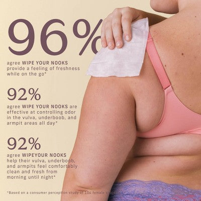 Niches & Nooks Intimate pH Balanced Refreshing Flushable Feminine Wipes - Soft Clementine - 45ct