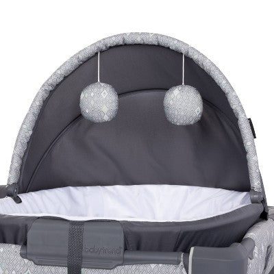 Baby Trend Nursery Den Playard with Snooze Pod and Flip Over Changer - Diamond Sage (LOCAL PICKUP ONLY)