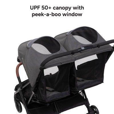 Baby Trend York Compact Side-By-Side Double Full Size Stroller - Cosmic Gray (LOCAL PICKUP ONLY)