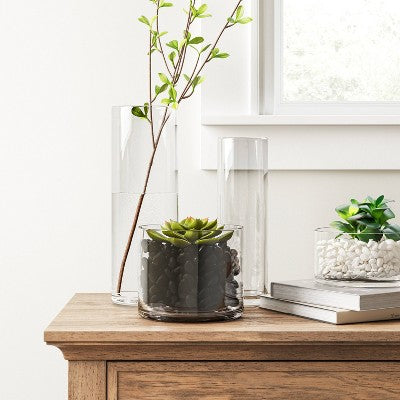 Decorative Filler Stone in Drawstring Bag White - Threshold: Polished Natural Rocks, Home Decor Accents