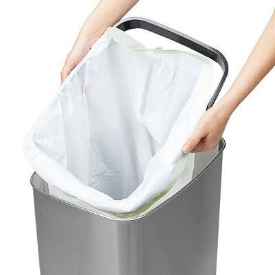 Nine Stars 13gal Motion Sensor Rectangular Shape Stainless Steel Trash Can Brushed Silver (LOCAL PICKUP ONLY)