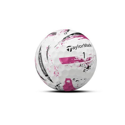 TaylorMade Speed Soft Ink Golf Balls 12bp - Pink: Sports Ionomer Shell, Rubber Fill