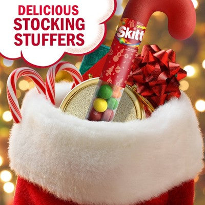 Skittles Filled Christmas Candy Canes - 2.6oz