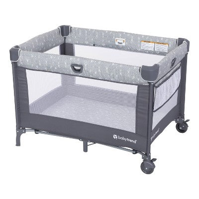 Baby Trend Nursery Den Playard with Snooze Pod and Flip Over Changer - Diamond Sage (LOCAL PICKUP ONLY)