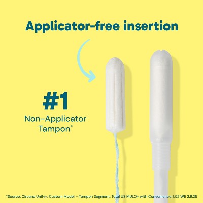o.b. Original Tampons - Applicator-Free - Unscented - Super Plus - 40ct