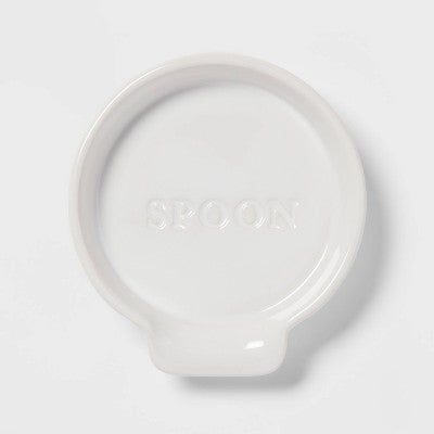 Stoneware Hand Lettered Spoon Rest - Threshold