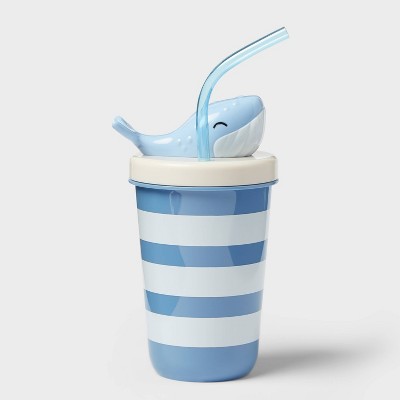 17 fl oz Tumbler with Figural Whale Lid Blue - Sun Squad