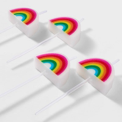 5ct Rainbow Shaped Candles - Spritz