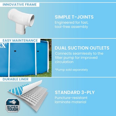 INTEX 28200EP 10Ft X 30In Metal Frame Above Ground Swimming Pool, Pool Only (LOCAL PICKUP ONLY)