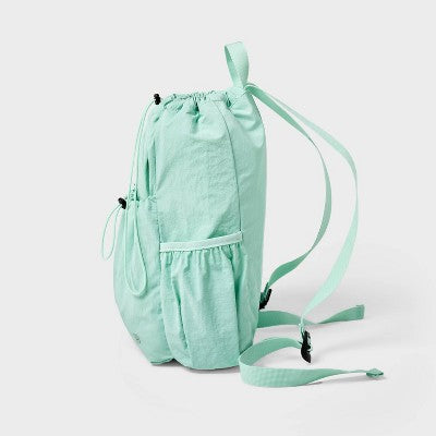 20L Cinch Backpack - All In Motion Mint Green: Water Repellent, Softside Woven