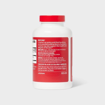 L-lysine Dietary Supplement Tablets - 200ct - up&up