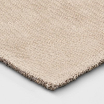 2'x3' Gingham Washable Accent Rug Heathered Gray/Ivory - Threshold