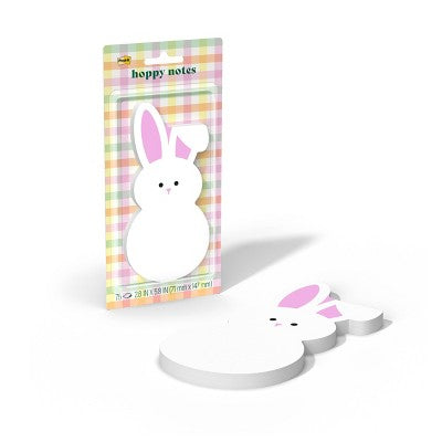 Post-it 3"x6" Hoppy Notes White Bunny Sticky Note Pad 100 Sheets