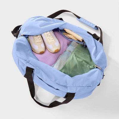Packable 100L Duffel Bag - Open Story Blue: Softside Travel Carry-On